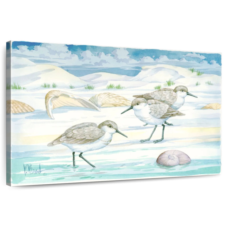 Shell Island Sandpipers, 34" H x 51" W