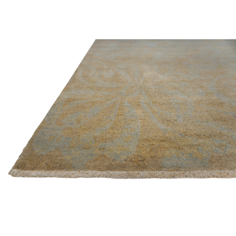 Prestige Handmade Wool Floral and Ikat Area Rug