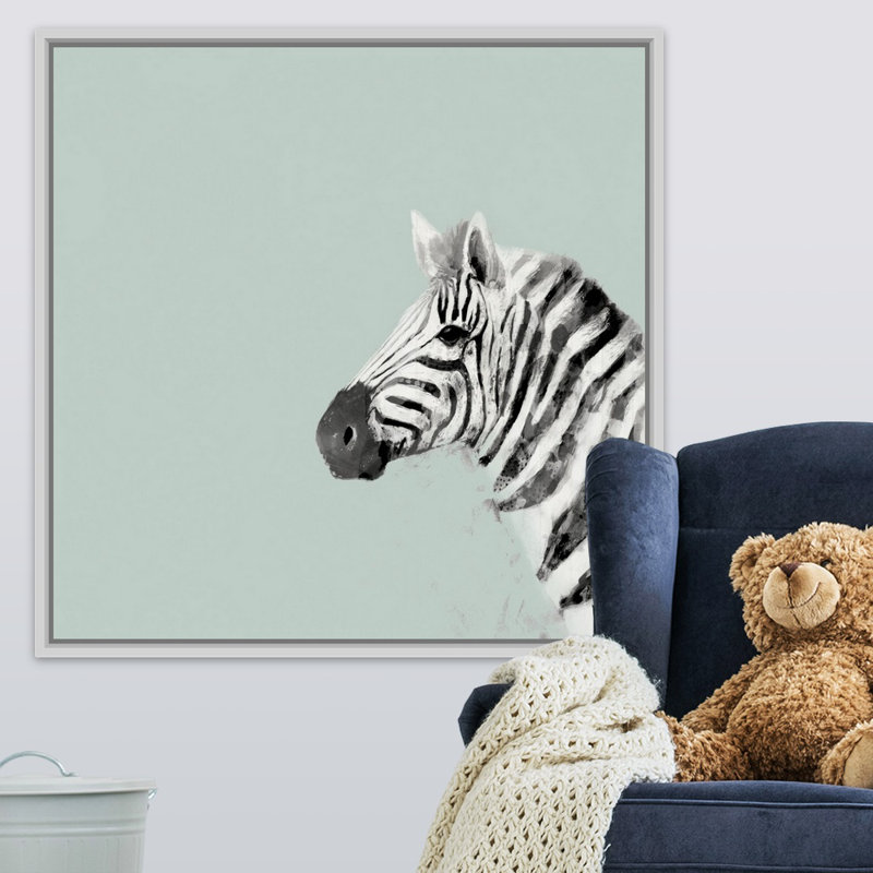 Art sur toile pop safari ii Siciliano, Cadre flottant blanc, H 36 po x l 36 po x P 1,75po