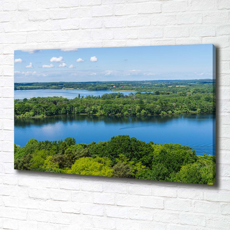 Forest By The Lake - Wrapped Canvas Print