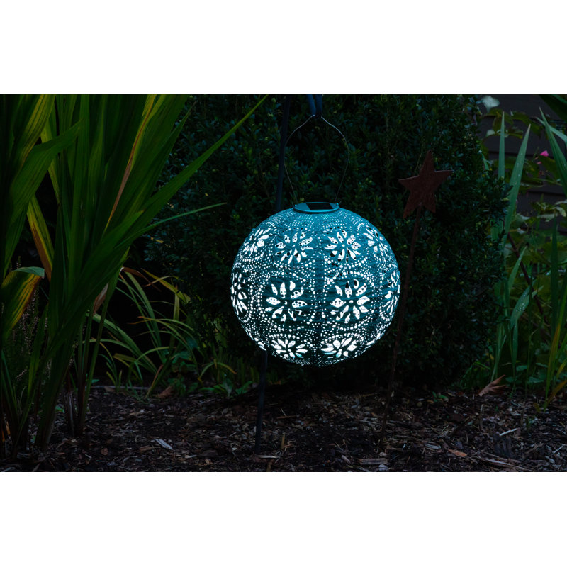 12'' Mineral Green Tyvek Solar Outdoor Lantern