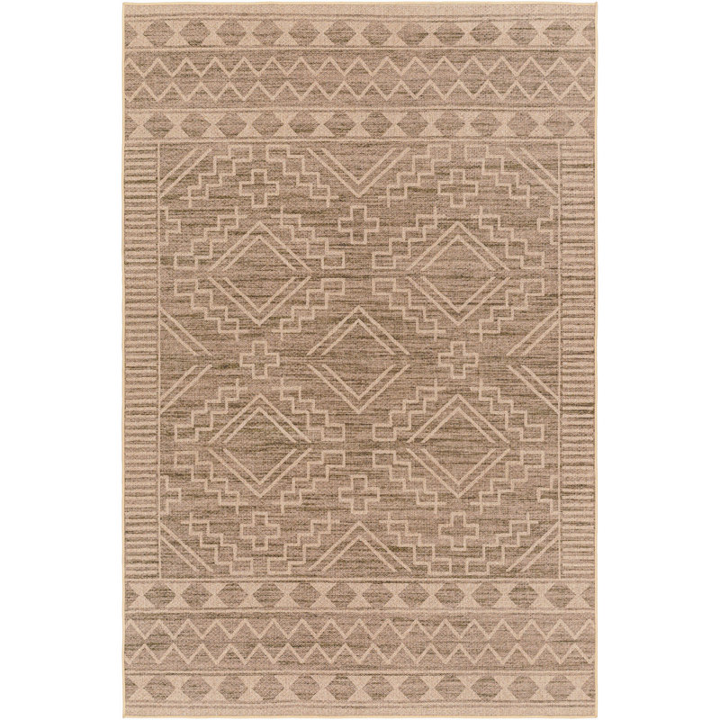 Morton Moroccan Machine Washable Area Rug, Rectangle 4' x 6'