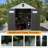 Storage Shed with Lockable Doors and Windows-128558183