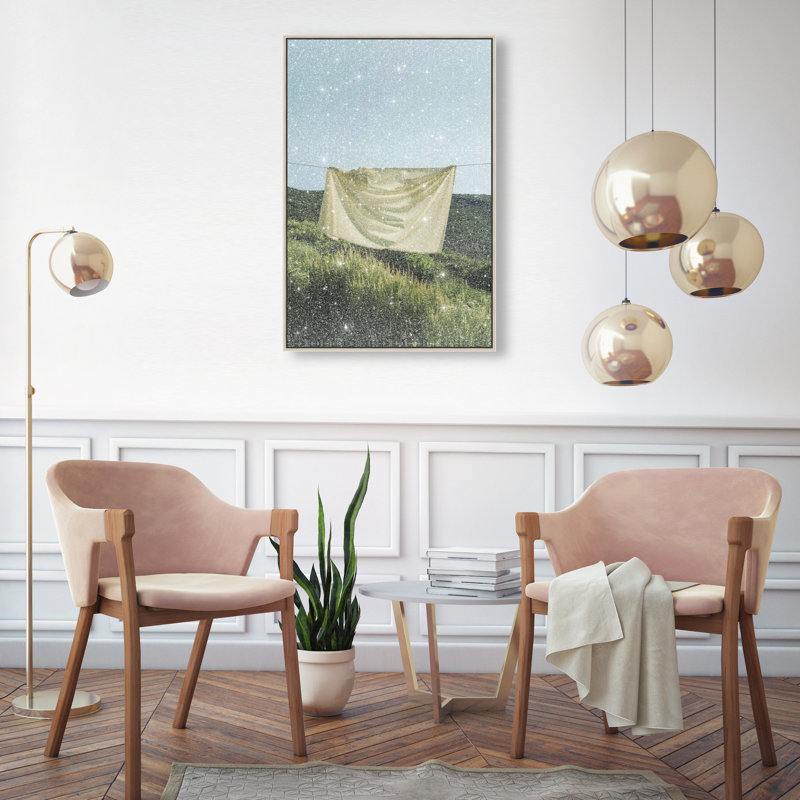 Floating Cotton I Print by Oliver Gal, 16"H x 11"W, Silver Floater Frame
