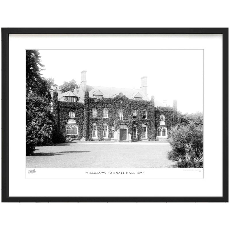 Wilmslow, Pownall Hall 1897 - Single Picture Frame Print, 40cm H x 50cm W x 2.3cm D