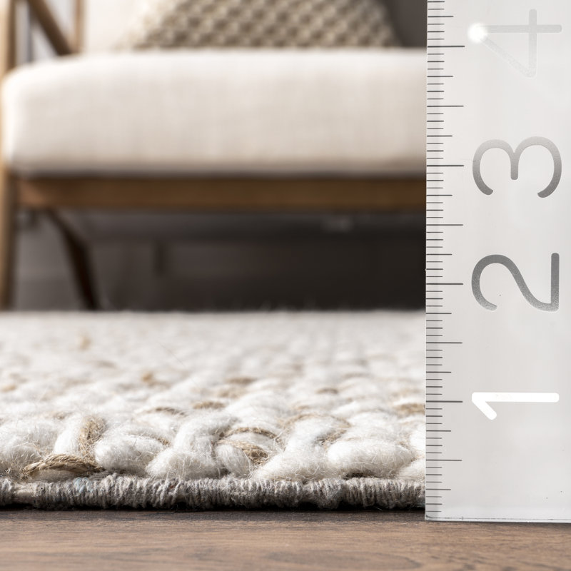 Tapis en mélange de laine Enida, Rectangle 6 pi x 9 pi