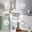 Miroir mural rond en métal-93465427