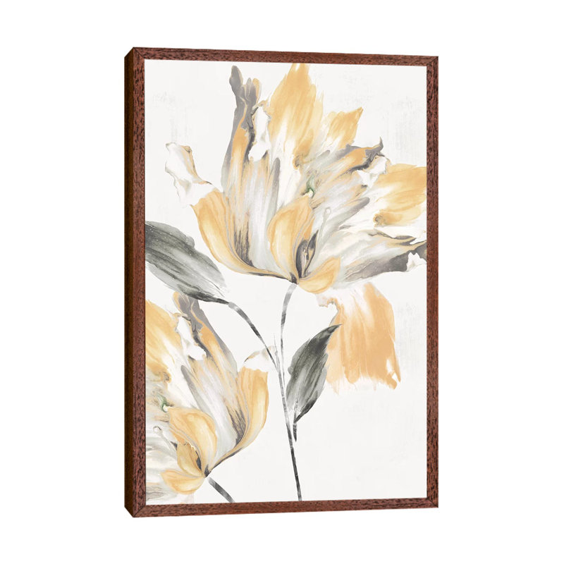 Igniting Love I - Painting on Canvas, Classic Brown Wood Framed, 101.6 cm H x 66.04 cm W