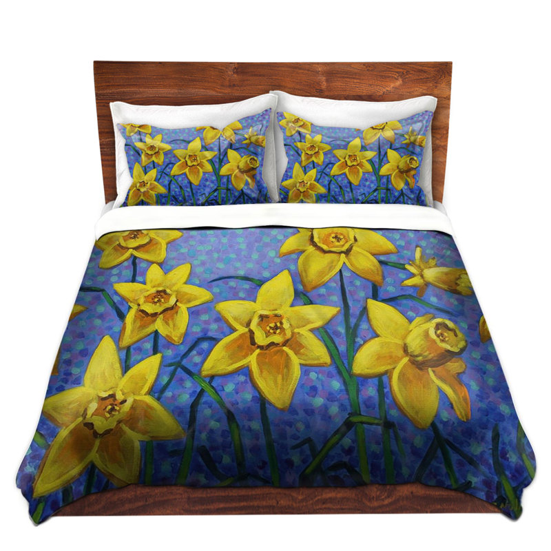 Ensemble de housse de couette spring daffs iii, 1 housse simple + 1 taie standard