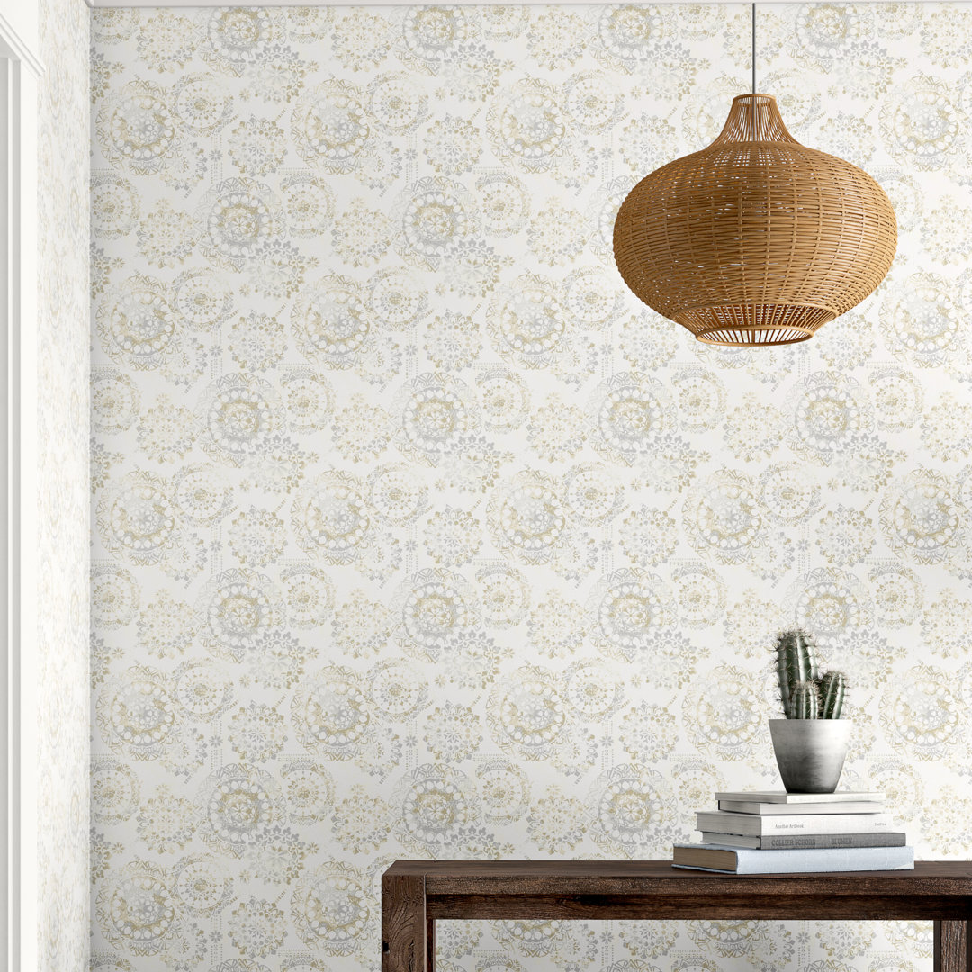 Mitat Peel & Stick Floral Roll Bungalow Rose