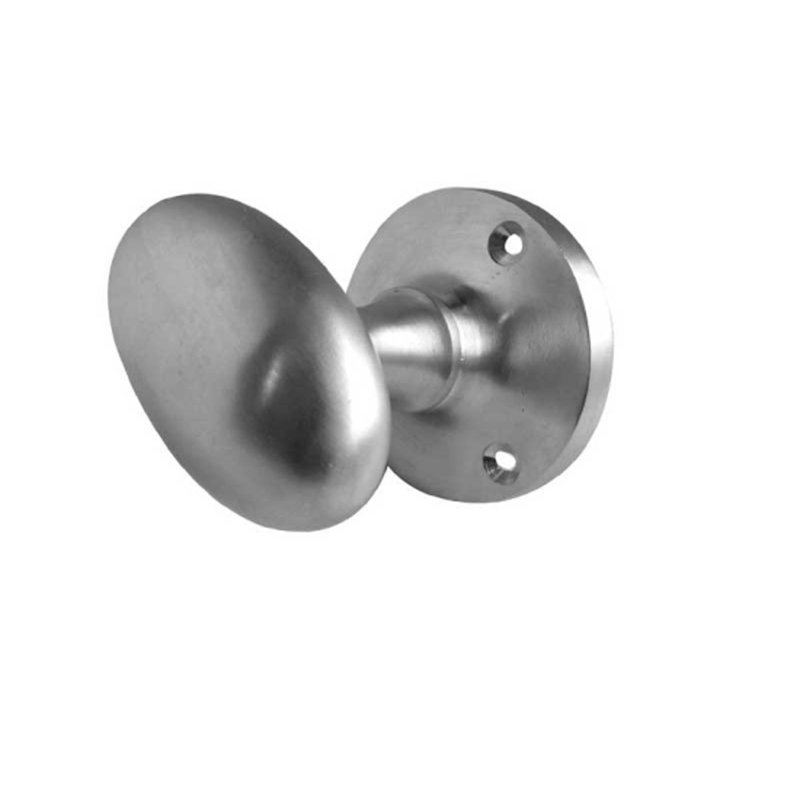 Passage Knobset, Satin Chrome