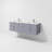 Geneva 60" Wall-Mounted Double Bathroom Vanity Set-87285961-112899378