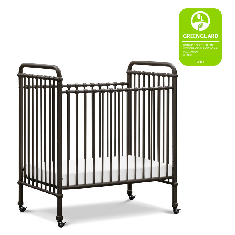 Abigail 3-In-1 Convertible Mini Crib, Vintage Iron