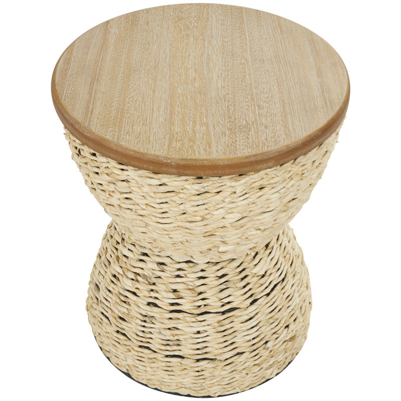 Tabouret d'appoint en bois manufacturé, Beige