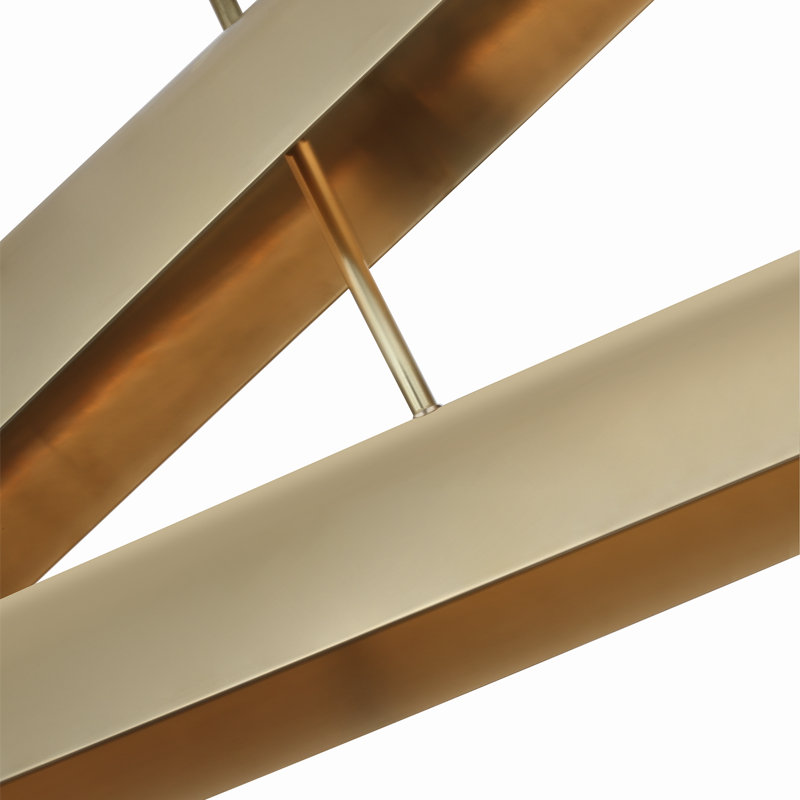 Kelly Wearstler Piel 52" Multi-Positional Chandelier, Antique-Burnished Brass