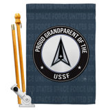 Double Sided 40'' H x 28'' W Polyester Flag Set