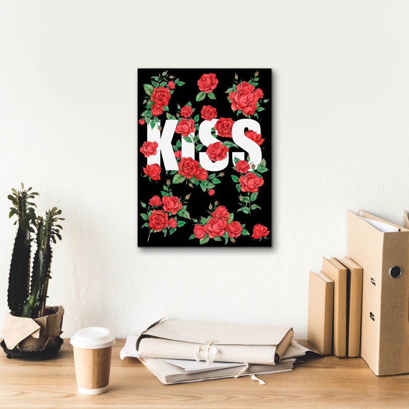 «Love Kiss I» par Regina Moore, H 16 po x l 12 po x P 0,75 po