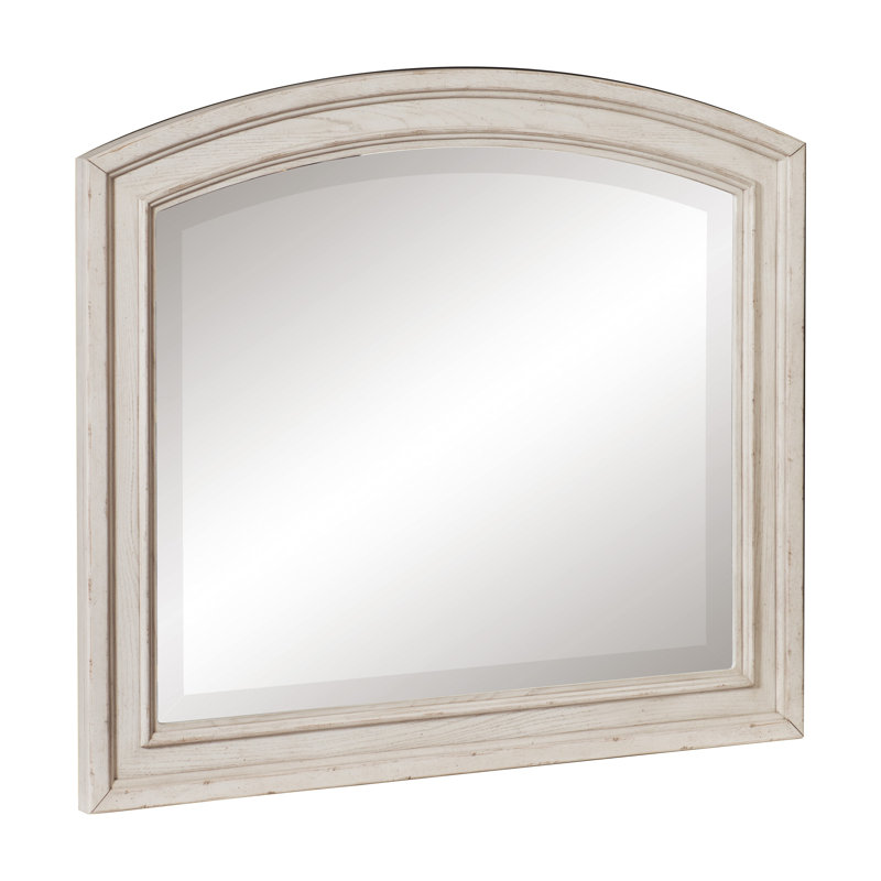 Miroir Caiden, Blanc brossé au métal
