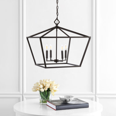 Luminaire suspendu géométrique à 4 lumières