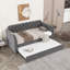 Pas de sommier simple nécessaire avec lit gigogne pliable et - Lit de jour rembourré en velours de luxe rembourré pour la chambre-1236936970