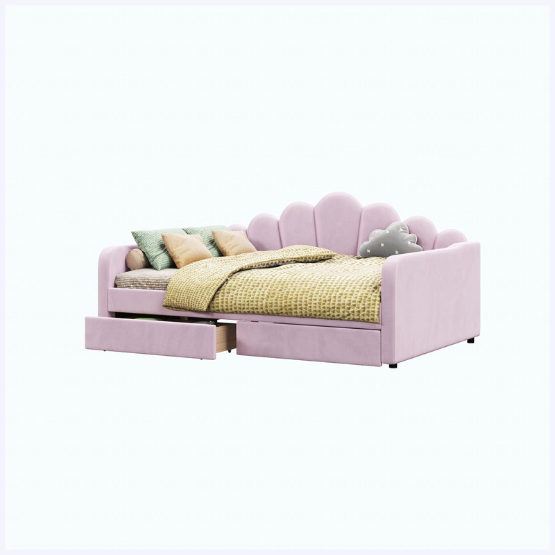 Cadre de lit pour grand lit rose, Pink
