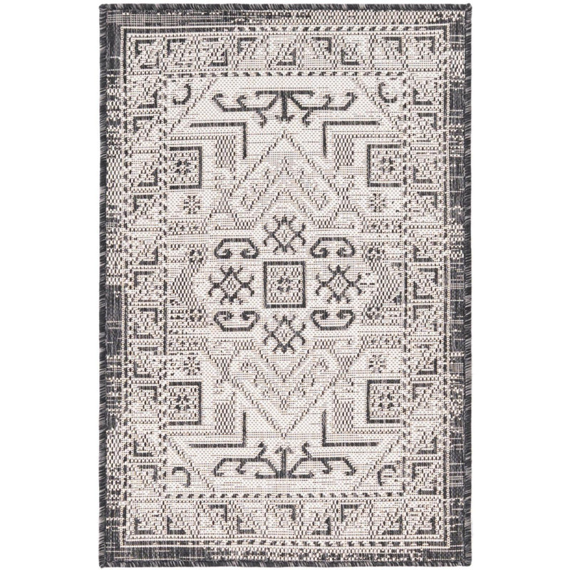 Tapis gris d'extérieur Chand, Rectangle 3 pi 3 po x 5 pi 3 po