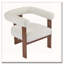 Fauteuil d'appoint rembourré en velours-1994665495