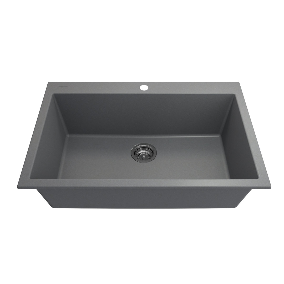 Campino Granite Composite 33" L x 22" W Dual Mount Kitchen Sink BOCCHI 