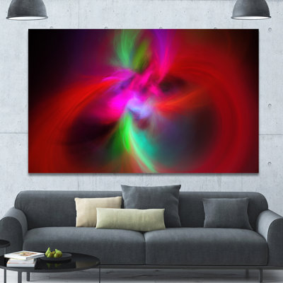 «Red Spiral Kaleidoscope», impression sur toile tendue