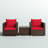 Alycen 2 - Person Patio Conversation Set with Cushions-726803153-726803152