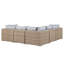 Wynnfield 6 Seater Rattan Sofa Set