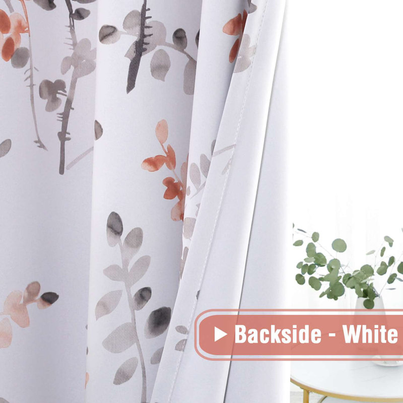 Blackout Curtains for Living Room Darkening Thermal Insulated Panels Light Blocking Grommet Curtains/Drapes, 2 Panels