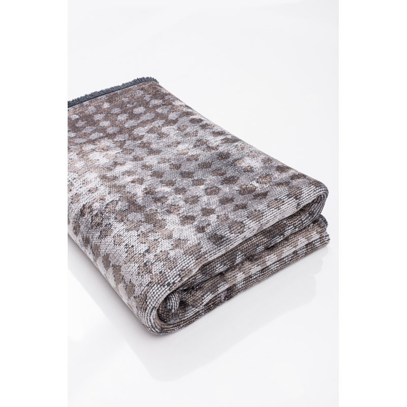 Rapture Gray Abstract Luxury Area Rug, Rectangle 7'10" x 11'2"