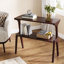 Table de bout mince Nekayla avec pieds en bois massif-1006021169