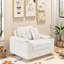 Chaise rembourrée moderne avec rembourrage en mousse dense - tissu doux résistant aux taches, assise de salon réglable, idéale pour un appartement, un bureau, un salon-1548973151