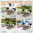 5-Piece Solid Wood Outdoor Bistro Set with Ottoman, Foldable Reclining Design