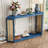 Console Table With Bottom Shelf And Rattan Side-2123520950