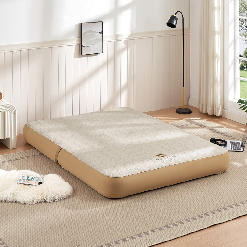 Matelas gonflable simple matelas de camping matelas gonflable durable, pompe électrique, housse de matelas à plateau lisse, matelas gonflable portable pour tente, maison, voyage et invités