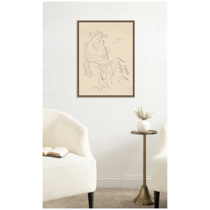 «Motherernal 1937 Mikula Galanda» par Nostalgia Prints, reproduction d'art sur toile encadrée