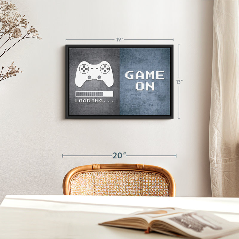" Loading Game On Canvas Print ", 13" H x 19" W