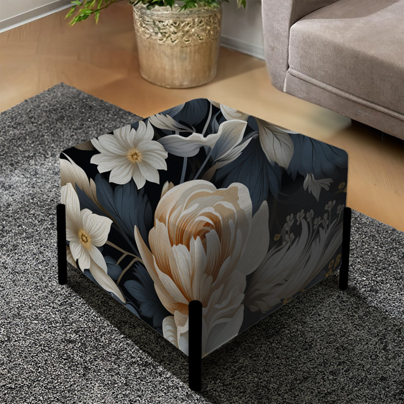 Urban Victorian Chic Victorian Motif - Repose-pieds carré floral