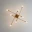 Adwin 8-Light 83cm Industria Sputnik Semi Flush Mount Ceiling Light