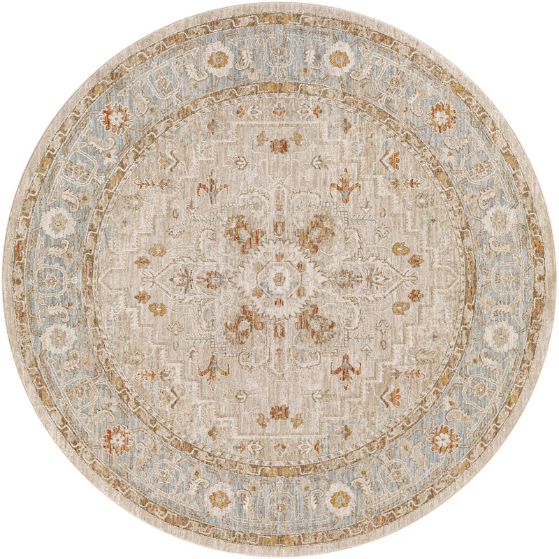 Finnlagh Oriental Indoor Rug, Round 5'