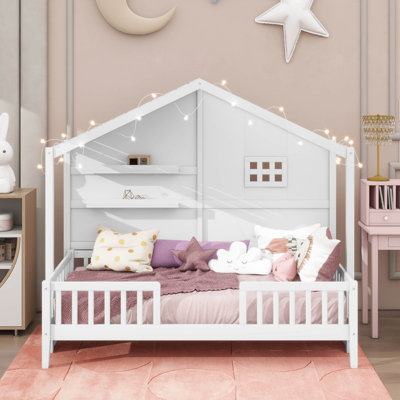 Gideon House Bed With Shelves