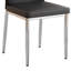 Ensemble de 4 chaises de salle à manger noires et argentées, d'une hauteur de 37 pouces: le dossier ergonomique en polyuréthane allie confort et style. Mélange parfaitement confort et élégance, ajoutant plus de confort et de style à l'heure du repas.