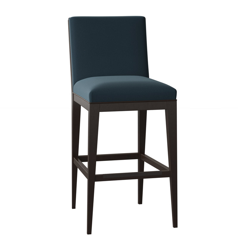 Tabouret de bar et de comptoir Logan, Ébène vintage, Lagon Margaret, Tabouret de comptoir (assise de 24 po de hauteur)