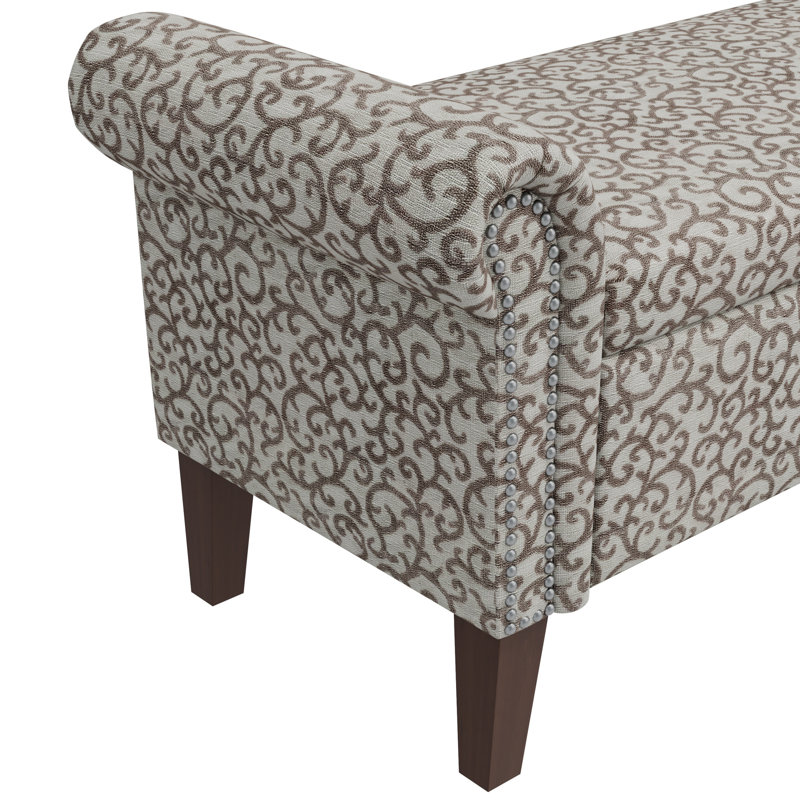 Rangement avec support ferme - tissu, rangement spacieux, housse de style à accoudoirs roulés,