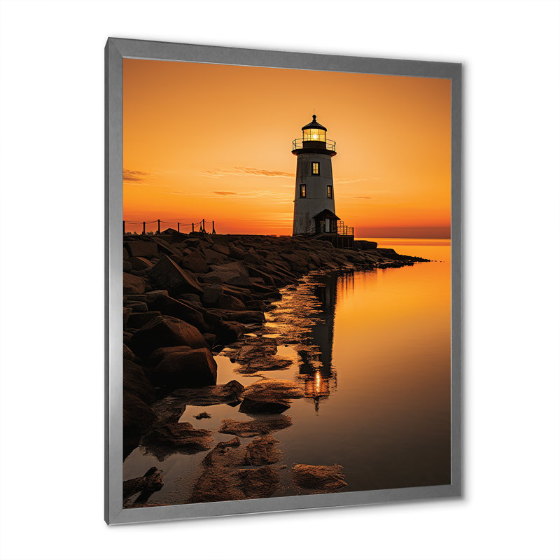 Port maritime «Solace I» sur toile, Cadre photo argenté, H 32 po x l 24 po x P 1 po