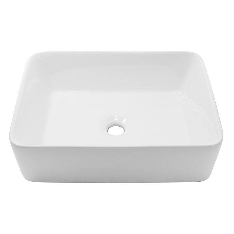 Nantucket Sinks Brant Point 14.88 " Vitreous China Rectangular Bathroom Sink