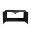 Meuble-lavabo flottant mural avec lavabo en céramique et porte d'armoire à fermeture en douceur